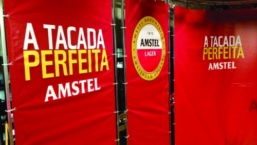 Noel participa com exibição de sinuca no lançamento da cerveja Amstel